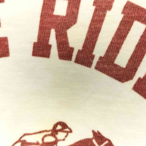 チャンピオン Champion ランタグ復刻 HORSE RIDING ACADEMY プリント クルーネックTシャツ レディース import:S