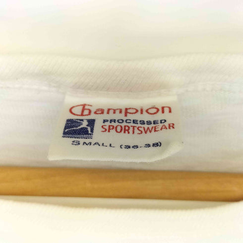 チャンピオン Champion ランタグ復刻 HORSE RIDING ACADEMY プリント クルーネックTシャツ レディース import:S