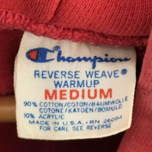 チャンピオン Champion 80s トリコタグ USA製 REVERSE WEAVE 完全目無し ブランク プルオーバーパーカー フェード メンズ import:M