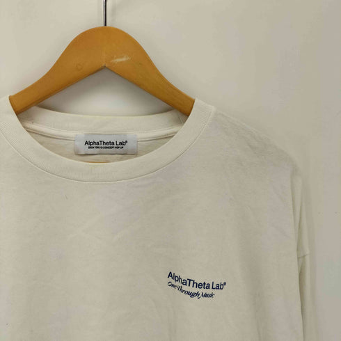 ALPHATHETA LAB 両面プリント クルーネック長袖Tシャツ メンズ import:XL