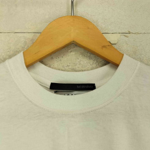 スタイリングケイシラハタ styling/ kei shirahata ×FLAGSTUFF コラボ 両面プリント クルーネック 半袖 Tシャツ レディース F