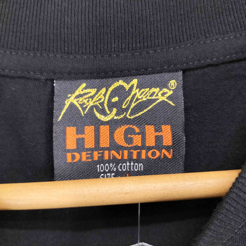 HIGH DEFINITION ハイ デフィニション 犬 ドッグ 両面プリント クルーネック 半袖 Tシャツ メンズ L