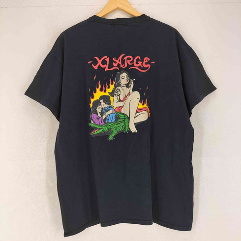 エクストララージ XLARGE ピンナップガール 両面プリント クルーネック 半袖 Tシャツ メンズ XL