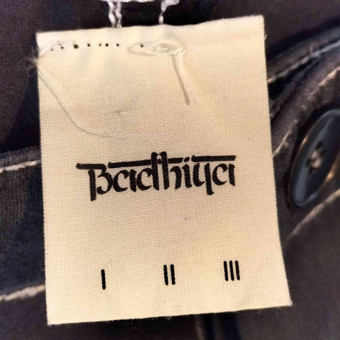 バディ―ヤ Badhiya ワイド ステッチデザイン コットンパンツ メンズ