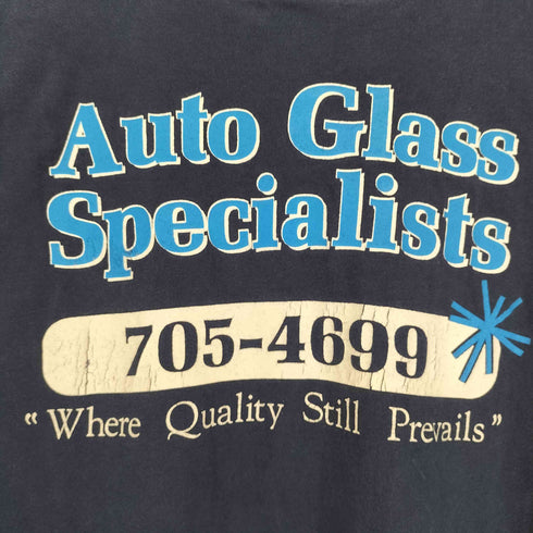 ヘインズ Hanes Auto Glass Specialists 両面プリント 半袖 ポケット Tシャツ メンズ XXL