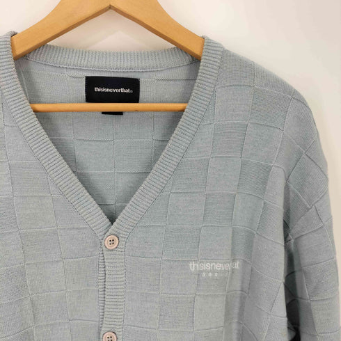 ディスイズネバーザット thisisneverthat REVERSE BLOCK CARDIGAN ブロック カーディガン メンズ JPN:S