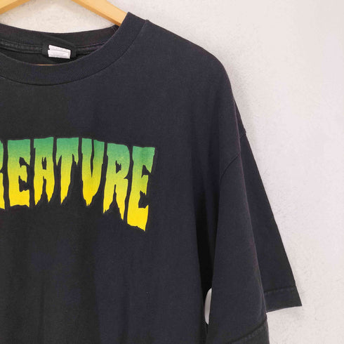 NHS CREATURE クリーチャー スケートボード プリント クルーネック 半袖 Tシャツ street メンズ XL