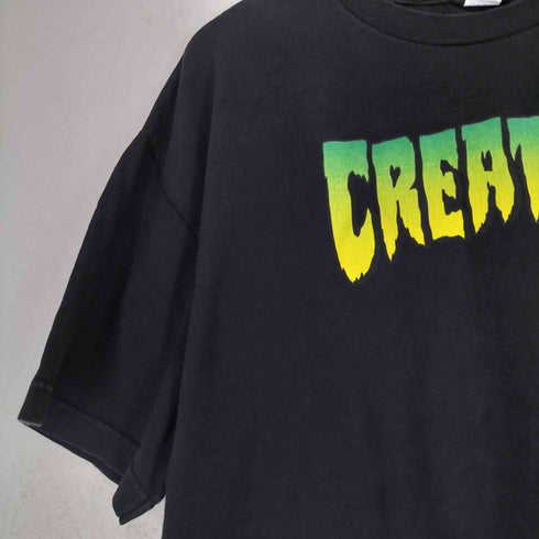 NHS CREATURE クリーチャー スケートボード プリント クルーネック 半袖 Tシャツ street メンズ XL