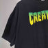 NHS CREATURE クリーチャー スケートボード プリント クルーネック 半袖 Tシャツ street メンズ XL