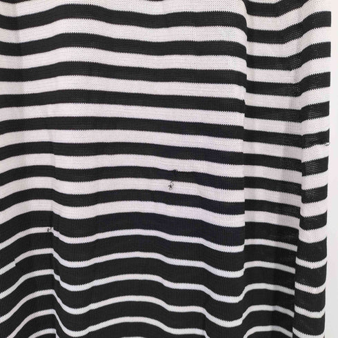 クリスチャンダダ CHRISTIAN DADA ボーダー オフショルダー ニットワンピース レディース 36