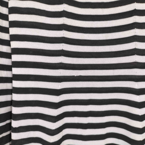 クリスチャンダダ CHRISTIAN DADA ボーダー オフショルダー ニットワンピース レディース 36