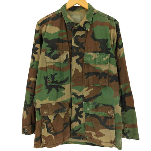 ユーエスアーミー U.S. ARMY Woodland Camo Camouflage BDU Shirt Jacket ウッドランドカモ メンズ SMALL-REGULAR
