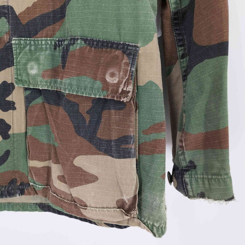 ユーエスアーミー U.S. ARMY Woodland Camo Camouflage BDU Shirt Jacket ウッドランドカモ メンズ SMALL-REGULAR