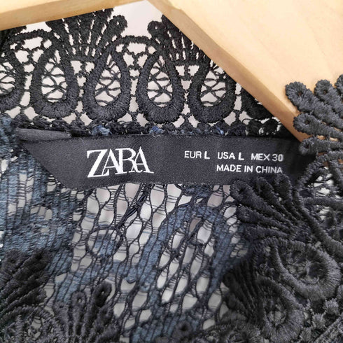 ザラ ZARA 総レース ワンピース ドレス レディース import:L