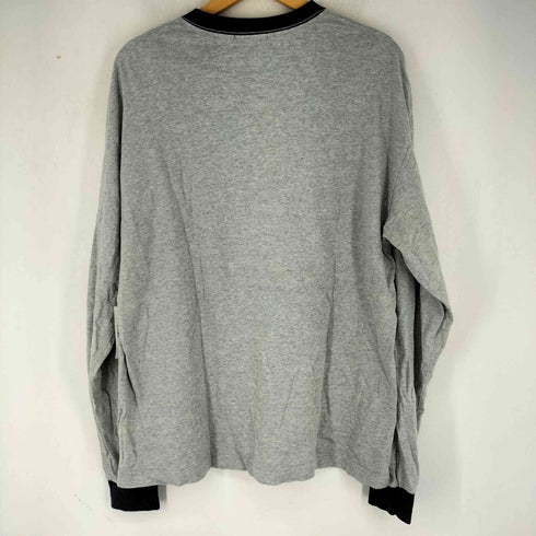 エクストララージ XLARGE CONTRAST STRIPE L/S RINGER TEE ロゴプリント 長袖 Tシャツ メンズ import:XL