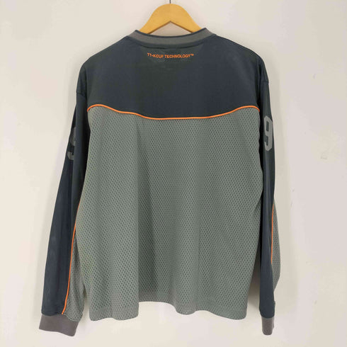 ハフ HUF EIGHTY NINE FOOTBALL TOP ロゴ刺繍 メッシュ ゲームシャツ メンズ M