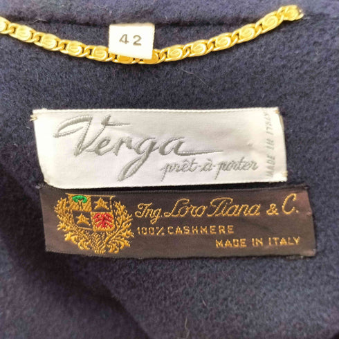 Verga ロロピアーナ Loro Piana CASHMERE100% カシミヤ100% ロング コート レディース JPN:42