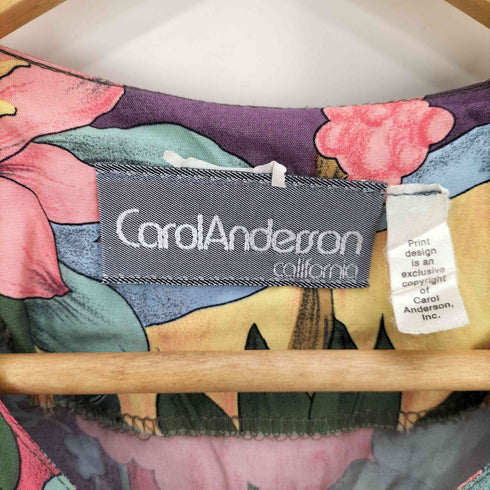 Carol Anderson 花柄 半袖ワンピース レディース