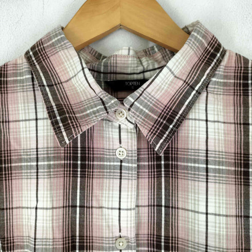 TOPTEN チェック 長袖 シャツ レディース JPN:S