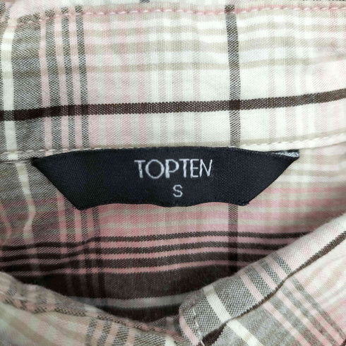 TOPTEN チェック 長袖 シャツ レディース JPN:S