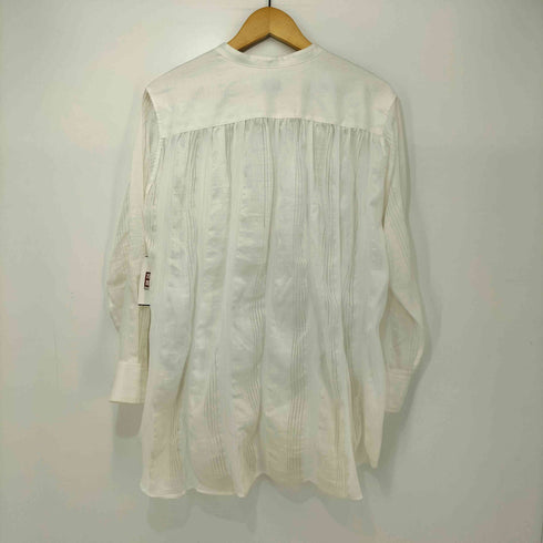 スタイリングケイシラハタ styling/ kei shirahata 織柄 リネン混 スキッパー ブラウス レディース FREE