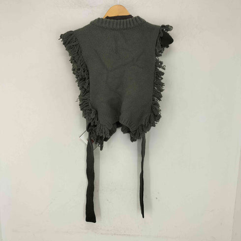 ハイク HYKE FRINGE SWEATER VEST フリンジセーターベスト ニットビスチェ レディース