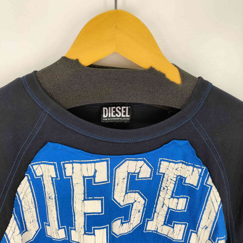 ディーゼル DIESEL T-RAGLEN ラグラン 切替 Tシャツ メンズ import:XL
