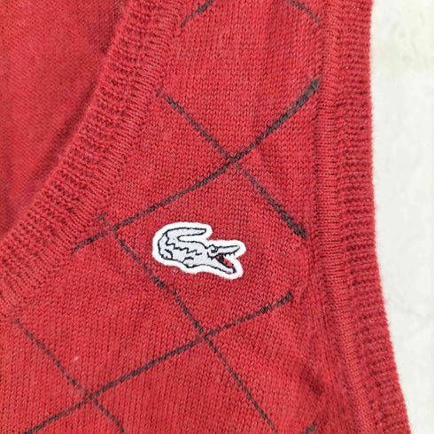 ラコステ LACOSTE ロゴワッペン ウール ニット タンクトップ レディース 38