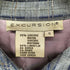 EXCURSION 90s チェック 織柄 レーヨンリネン ジップアップ ブルゾン メンズ import:S