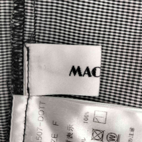 マチェット machatt ドット柄 スタンドカラーオーバーシャツ レディース FREE