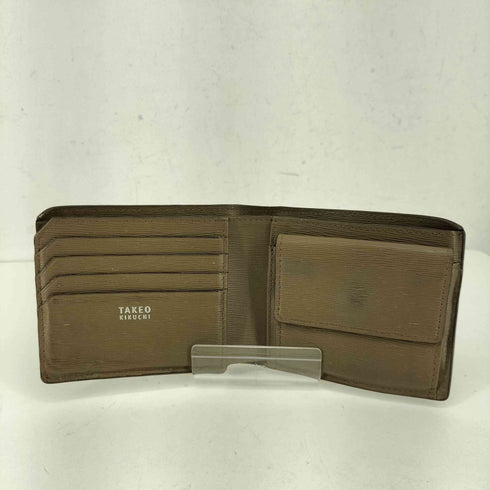 タケオキクチ TAKEO KIKUCHI レザー 二つ折り財布 メンズ