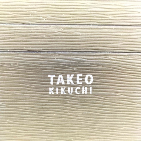 タケオキクチ TAKEO KIKUCHI レザー 二つ折り財布 メンズ