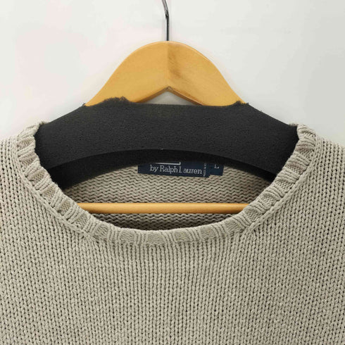 ポロバイラルフローレン Polo by RALPH LAUREN 80-90S ポニー 刺繍 コットン クルーネック ニット メンズ import:L