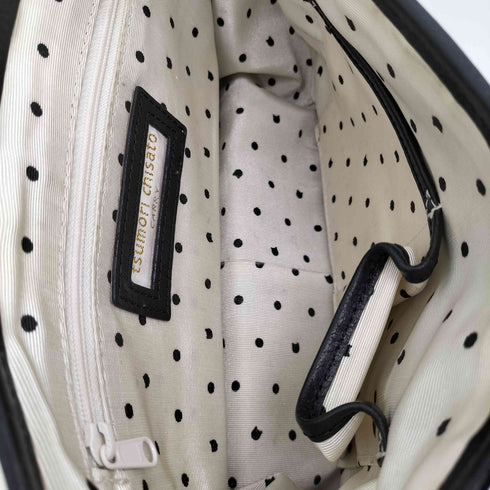 ツモリチサト TSUMORI CHISATO CARRY カリヤネコ 裏地ドット レザー ショルダー バッグ レディース