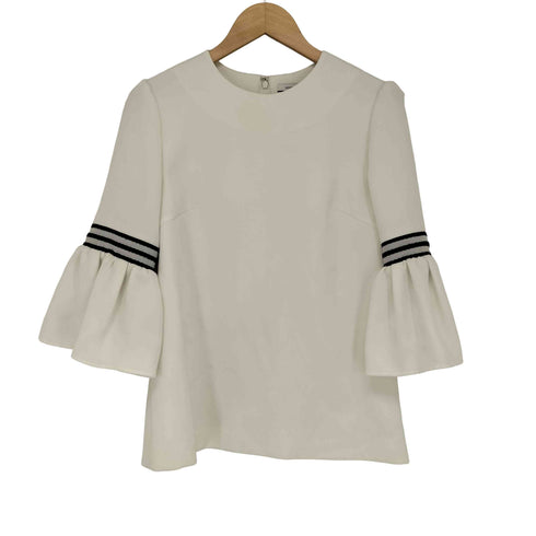 ボーダーズアットバルコニー borders at balcony TWILL TOP ボーダー 柄 ツイルトップ ブラウス プルオーバー レディース JPN:38