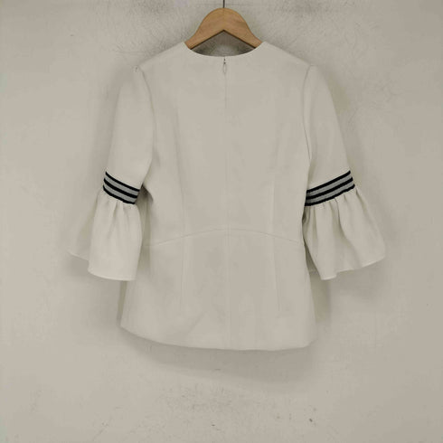 ボーダーズアットバルコニー borders at balcony TWILL TOP ボーダー 柄 ツイルトップ ブラウス プルオーバー レディース JPN:38