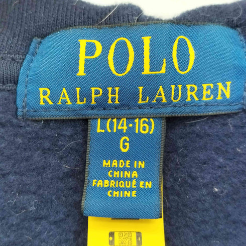 ポロラルフローレン POLO RALPH LAUREN 現行タグ マルチカラー ポニー刺繍 ジップアップパーカー レディース L(14-16)