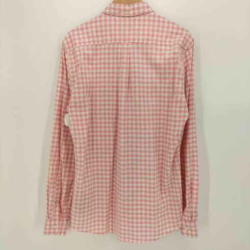 バブアー Barbour Kane Tailored Gingham Shirt ギンガムチェック 3点留 ボタンダウン 長袖 シャツ メンズ import:M
