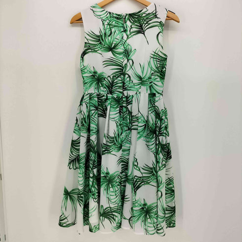 アベニールエトワール Aveniretoile LEAF PRINT CHIFFON DRESS レディース 36