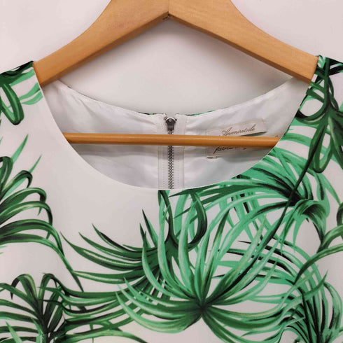 アベニールエトワール Aveniretoile LEAF PRINT CHIFFON DRESS レディース 36