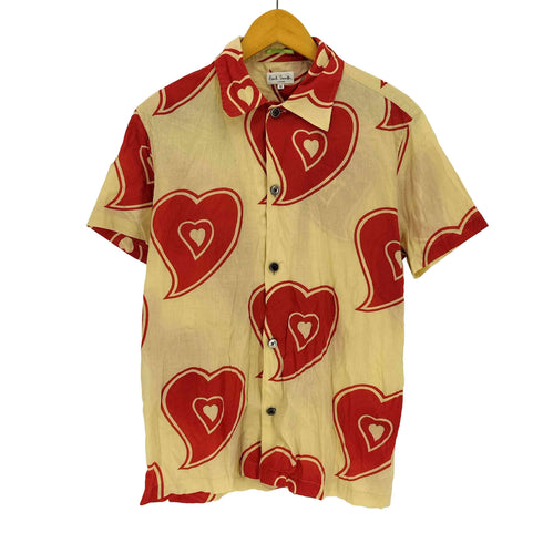 ポールスミス Paul Smith 00S 総柄 ハート S/S シャツ Y2K メンズ import:M