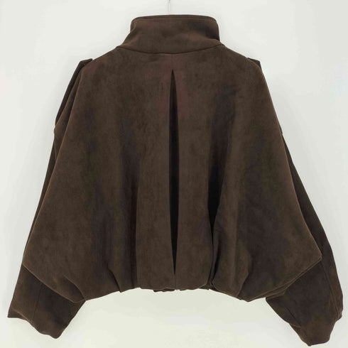 ザラ ZARA 26ss FAUX SUEDE JACKET フェイクスエードストラップジャケット レディース import:L