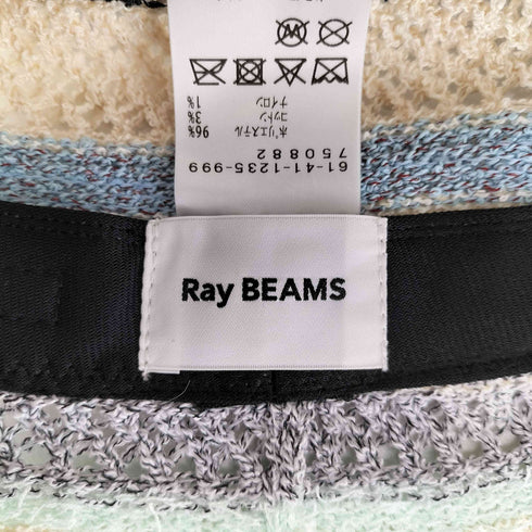 レイビームス Ray BEAMS 26SS マルチボーダー ハット レディース