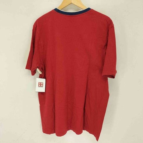 トミーヒルフィガー TOMMY HILFIGER 90-00s ワンポイント刺繍 クルーネック 半袖Tシャツ メンズ import:S