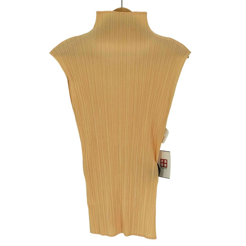 プリーツプリーズイッセイミヤケ PLEATS PLEASE ISSEY MIYAKE 90S プリ―ス ノースリーブ トップス レディース FREE