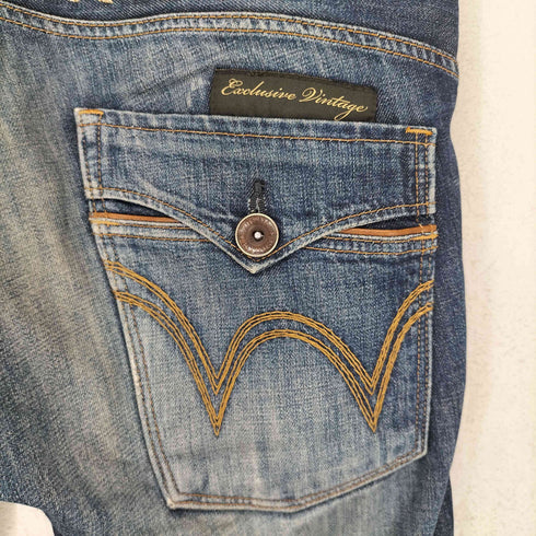 エドウィン EDWIN Exclusive Vintage 羽根刺繍 デニムパンツ Y2K メンズ 32