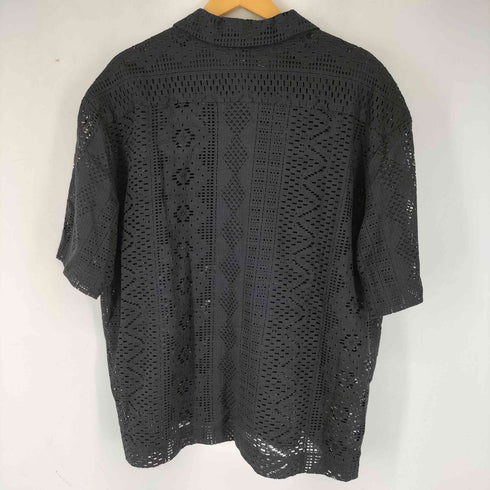 MALENKII 半袖 カットワーク シャツ メンズ