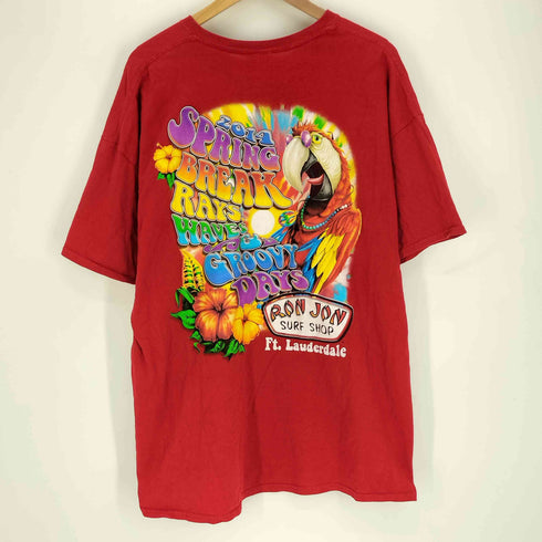 RON JON 10S オウム 両面プリント S/S Tシャツ メンズ 2XL