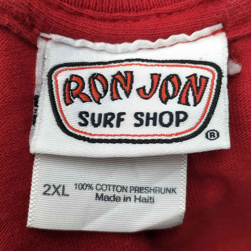 RON JON 10S オウム 両面プリント S/S Tシャツ メンズ 2XL