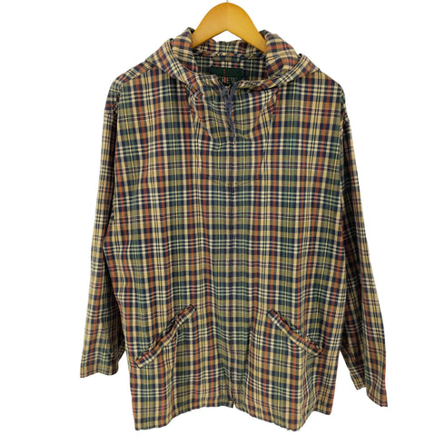 ジェイクルー J.CREW 90s 巨人タグ チェック コットン アノラックパーカー メンズ S